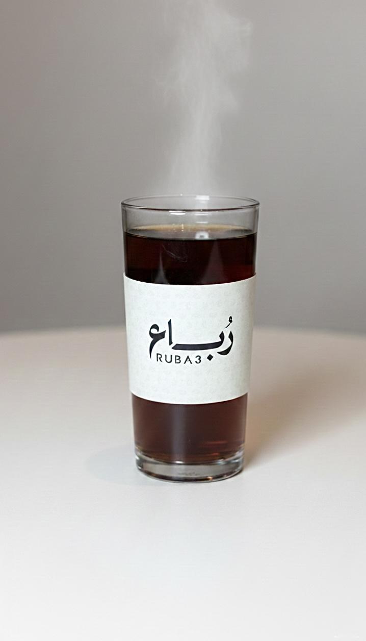 شاي رباع كوب زجاج